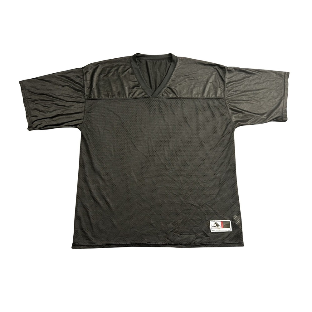Augusta Sportswear Football Jersey Mens XL Black Excellent Mesh V-Neck Practice